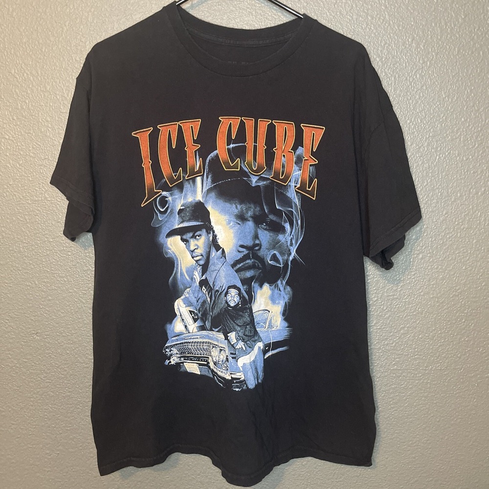 Ice Cube Rap‎ Hip Hop World Tour T-Shirt Men's Size XL Black